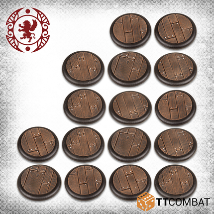30mm Wooden Plank Bases - TT Combat - TTCGR-ACC-031