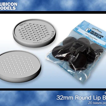 32mm Round Base (Pack of 20 Bases) - Zubehör - Rubicon Models UK Ltd - 801004