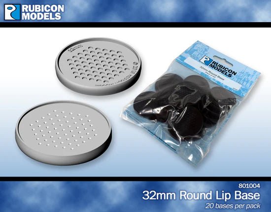 32mm Round Base (Pack of 20 Bases) - Zubehör - Rubicon Models UK Ltd - 801004