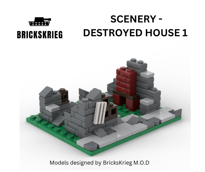 Destroyed House 1 - Brickskrieg - SCE-DH-01