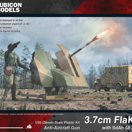 3,7cm Flak 43 mit SdAh 58 Anhanger & Besatzung - Artillerie - Rubicon Models UK Ltd - 280074