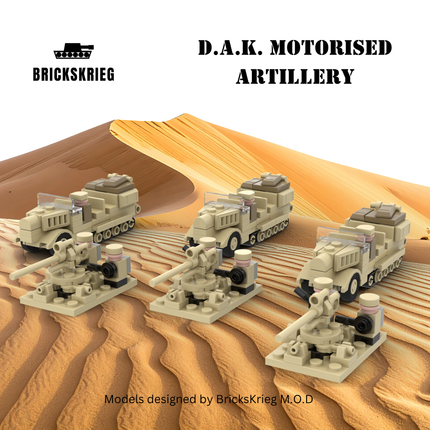 D.A.K. German Motorised Artillery - Brickskrieg - BS-DAKMA-01 (2)