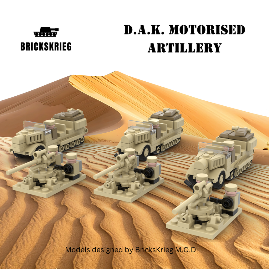 D.A.K. German Motorised Artillery - Brickskrieg - BS-DAKMA-01 (2)