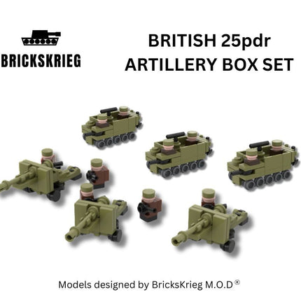 British 25pdr Artillery Box Set - Brickskrieg - BS-BMA-01