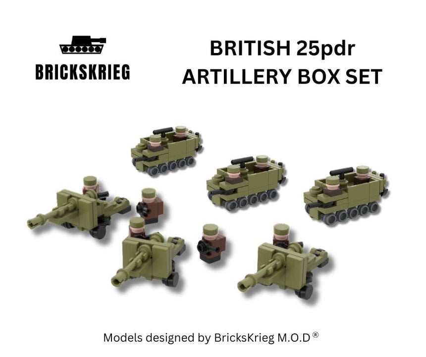 British 25pdr Artillery Box Set - Brickskrieg - BS-BMA-01