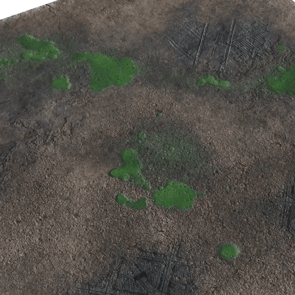 3'x3' Double G - Mat: Badlands and Toxic Badlands - Zubehör - Gamemat - X3TB