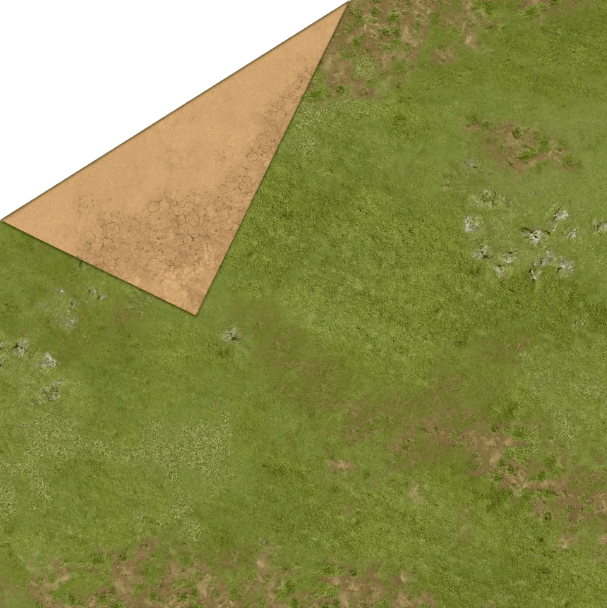 3'x3' Double G - Mat: Highlands and Sands - Zubehör - Gamemat - X3HI
