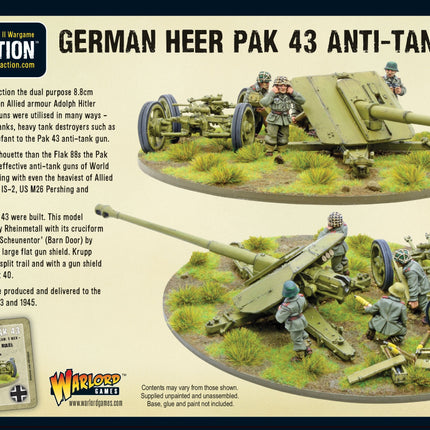 German Heer Pak 43 anti-tank gun