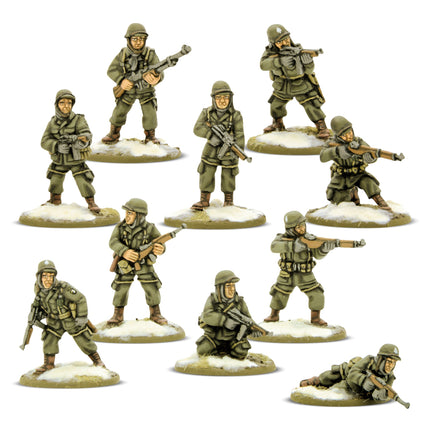US Airborne (Winter) Rifle & Heavy Weapons Platoons - Warlord Games (3)