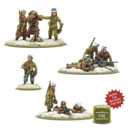 US Airborne (Winter) Rifle & Heavy Weapons Platoons - Warlord Games (4)