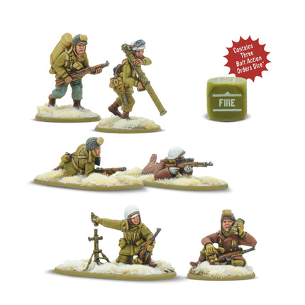 US Airborne (Winter) Rifle & Heavy Weapons Platoons - Warlord Games (5)