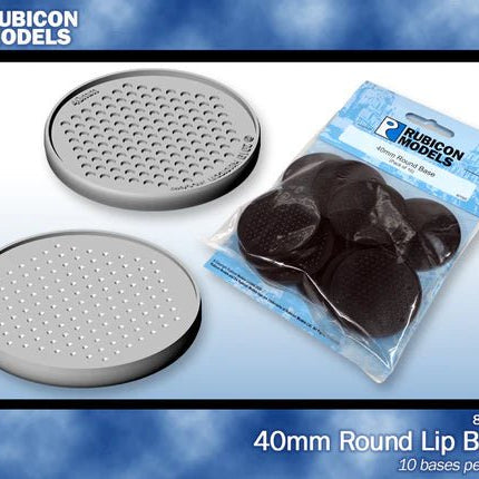 40mm Round Base (Pack of 10 Bases) - Zubehör - Rubicon Models UK Ltd - 801005