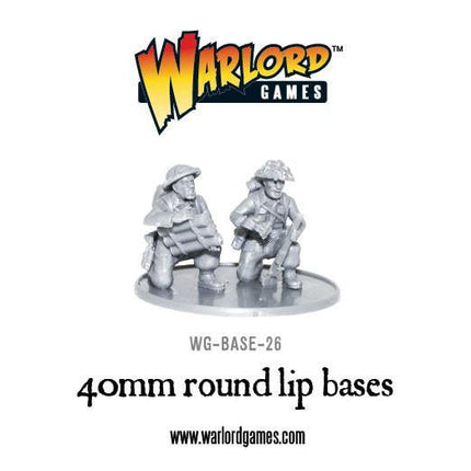40mm round Bases (Sprue, 8 Stück)