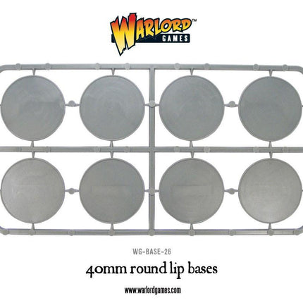 40mm round Bases (Sprue, 8 Stück)