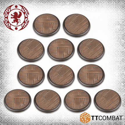 40mm Wooden Plank Bases - TT Combat - TTCGR-ACC-032