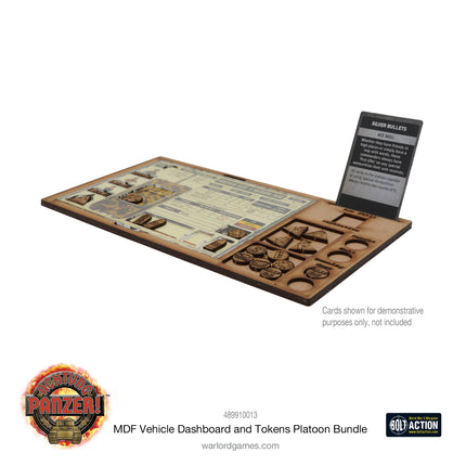 Achtung Panzer! MDF Vehicle Dashboard and Tokens Platoon Bundle - Warlord Games (2)