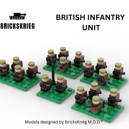 British Infantry Unit - Brickskrieg - INF-BR-01