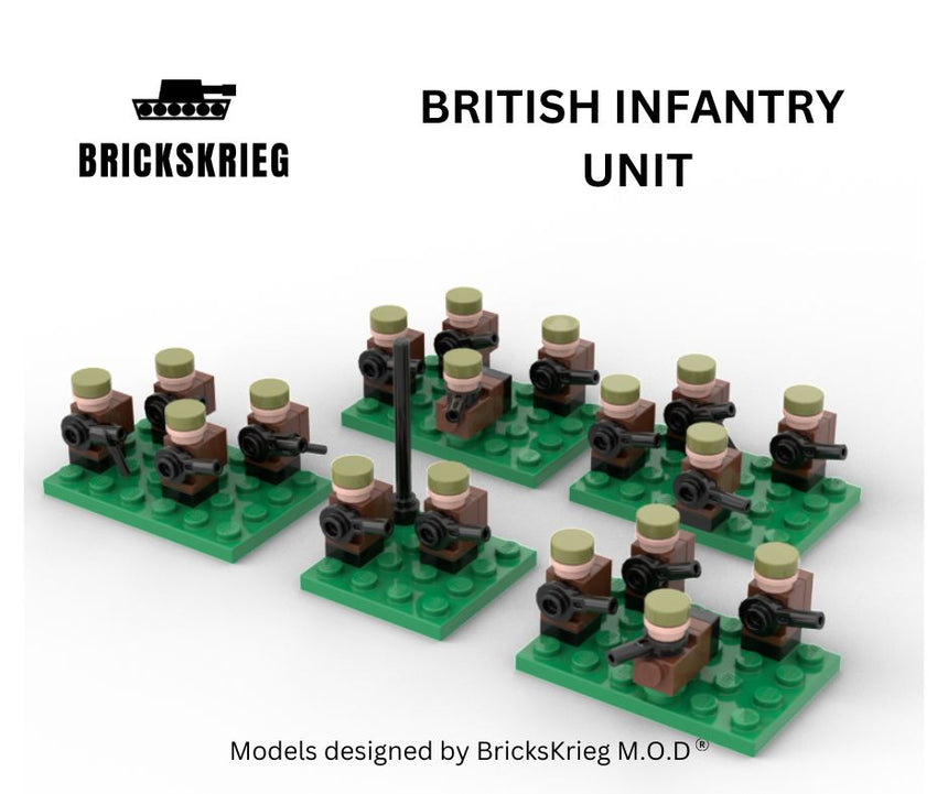British Infantry Unit - Brickskrieg - INF-BR-01
