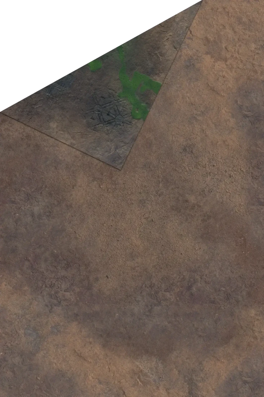 4'x4' Double G - Mat: Badlands and Toxic Badlands - Zubehör - Gamemat - X4TB