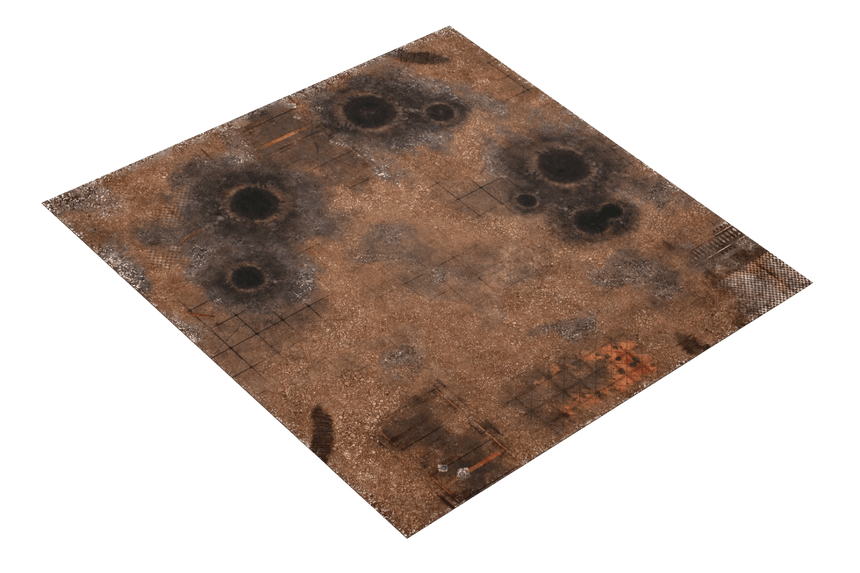 4'x4' Double G - Mat: Quarantine and Fallout Zone - Zubehör - Gamemat - X4QZ