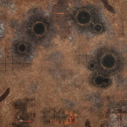 4'x4' Double G - Mat: Quarantine and Fallout Zone - Zubehör - Gamemat - X4QZ