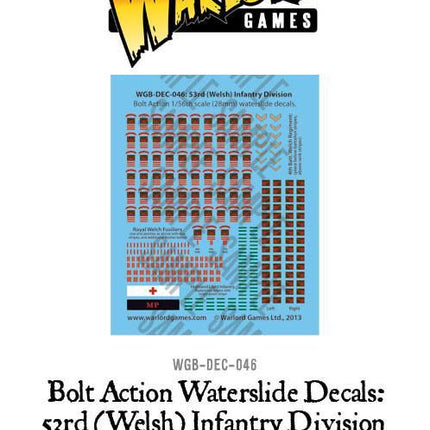 53rd (Welsh) Infantry Division decal sheet