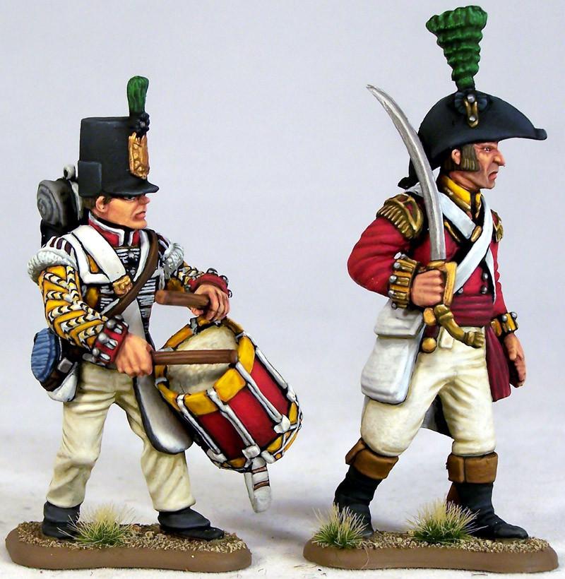 54mm British Napoleonic Peninsular Infantry Flank Companies (x16) - Infanterie - Victrix - VX5401