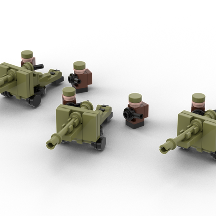 British 25pdr Artillery Battery - Brickskrieg - 25P-BR-03 (2)