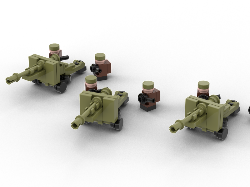 British 25pdr Artillery Battery - Brickskrieg - 25P-BR-03 (2)
