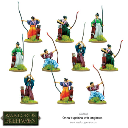 Warlords of Erehwon: Onna-bugeisha mit Langbögen