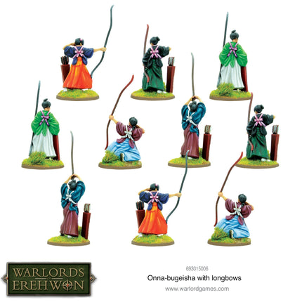 Warlords of Erehwon: Onna-bugeisha mit Langbögen