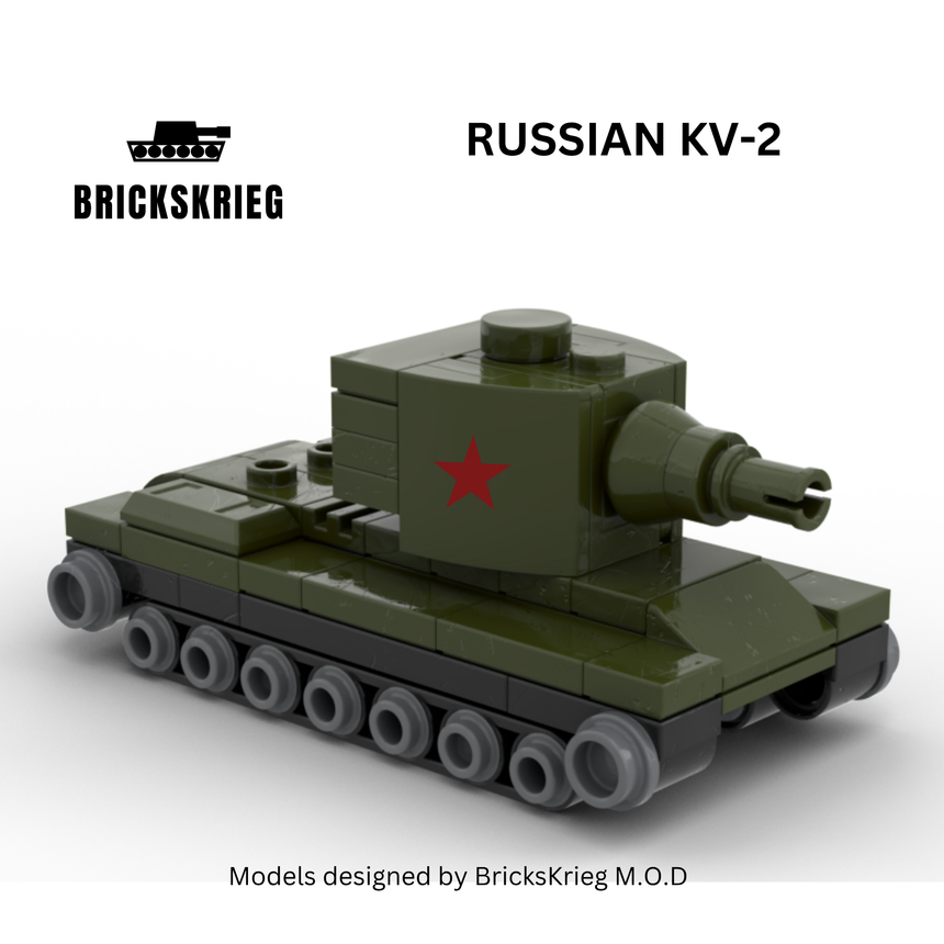 Russian KV-2 - Brickskrieg - KV2-RU-01