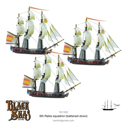 6th Rates Squadron (Battened Down) - Schiffe - Warlord Games - 795110003