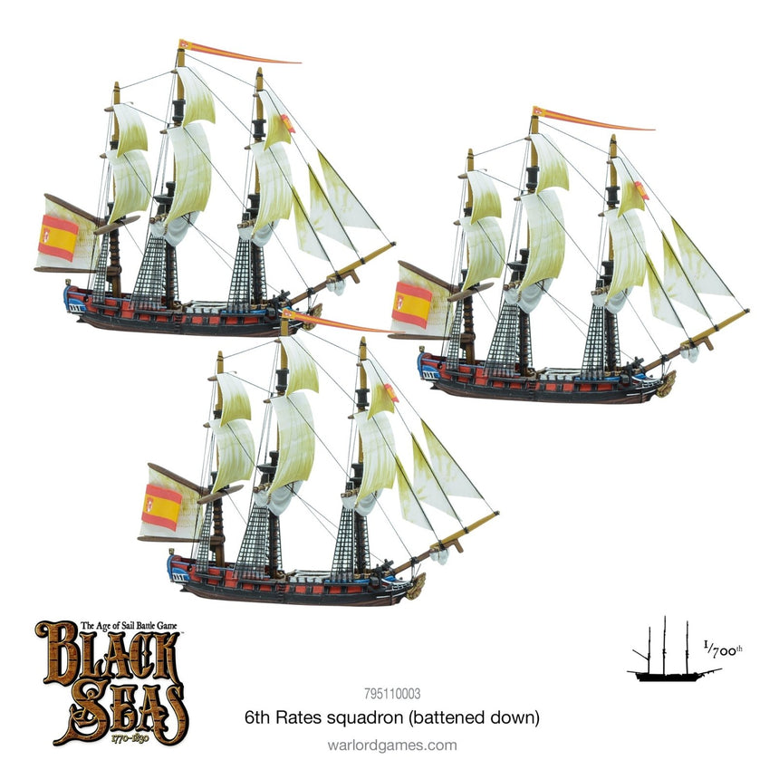 6th Rates Squadron (Battened Down) - Schiffe - Warlord Games - 795110003