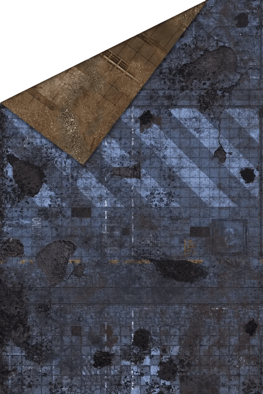6'x4' Double G - Mat: Cyberpunk and Fallout - Zubehör - Gamemat - X6FZ
