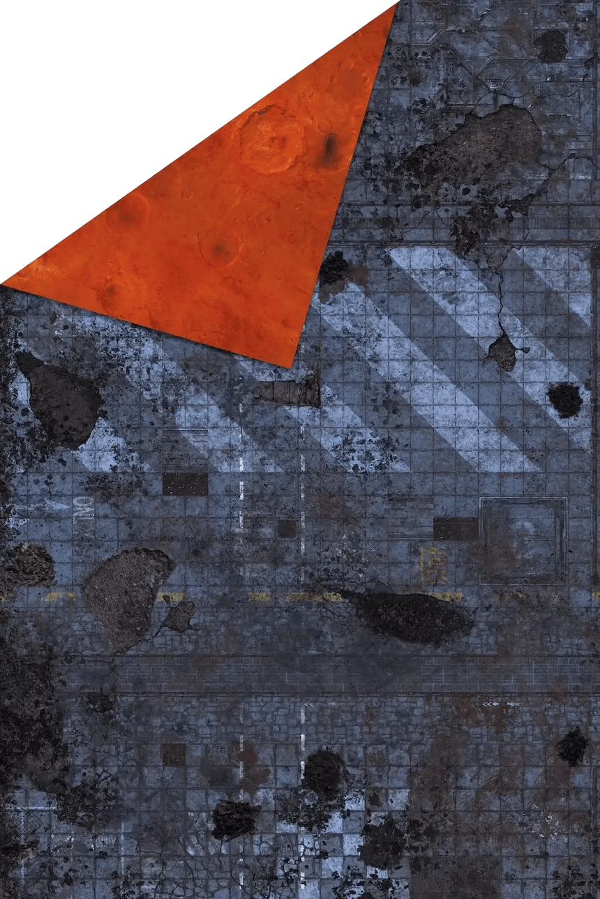 6'x4' Double G - Mat: Cyberpunk and Mars - Zubehör - Gamemat - X6CY