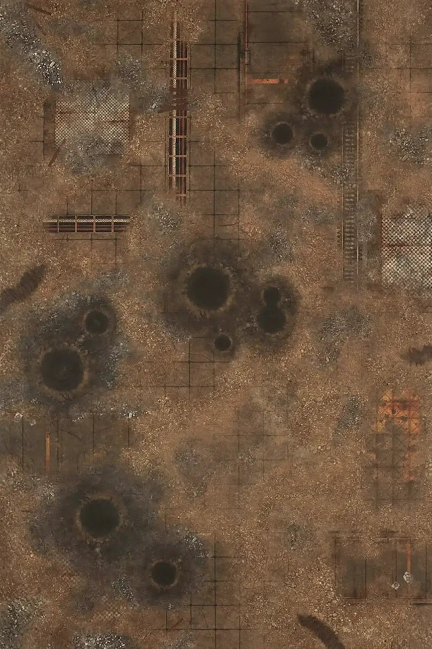 6'x4' Double G - Mat: Quarantine Zone and Fallout Zone - Zubehör - Gamemat - X6QZ