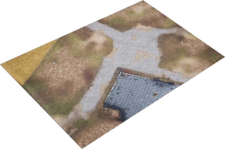 6'x4' G - Mat: Defiled Monastery - Zubehör - Gamemat - 6DM