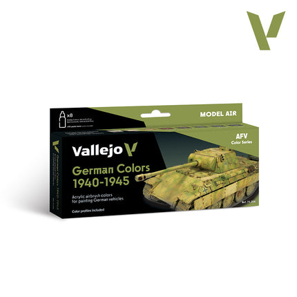 Vallejo Model Air - German Colors 1940-1945 (8x17 ml)