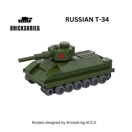 Russian T-34 - Brickskrieg - T34-RU-01