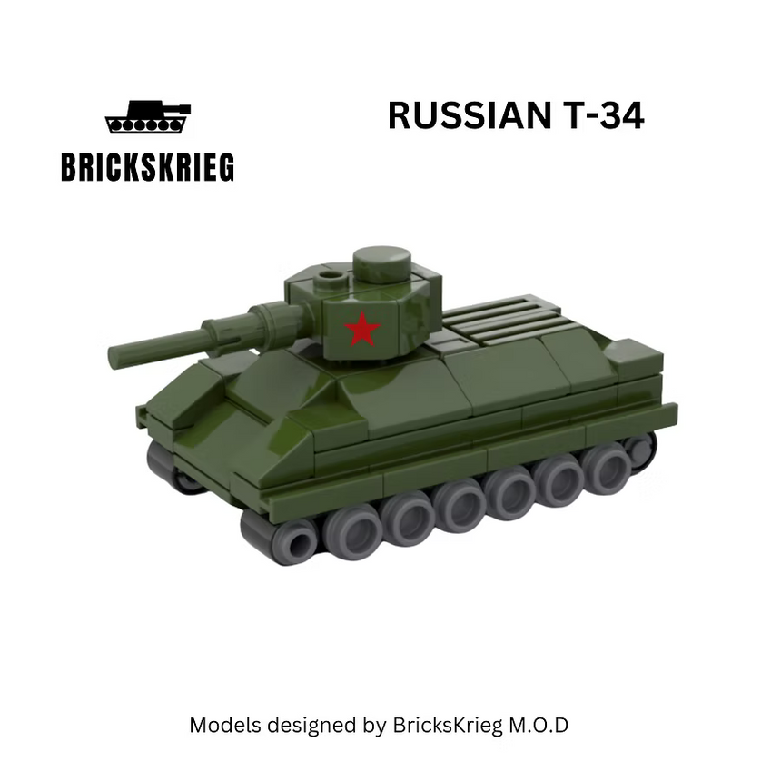 Russian T-34 - Brickskrieg - T34-RU-01