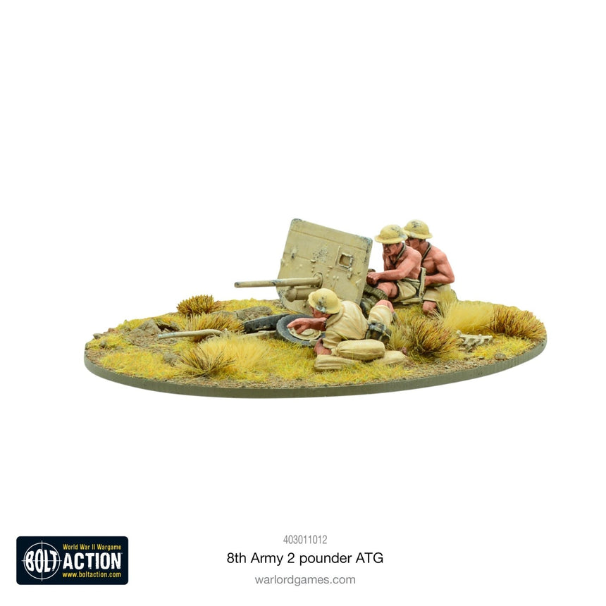 8th Army 2 Pounder ATG - Artillerie - Warlord Games - 403011012