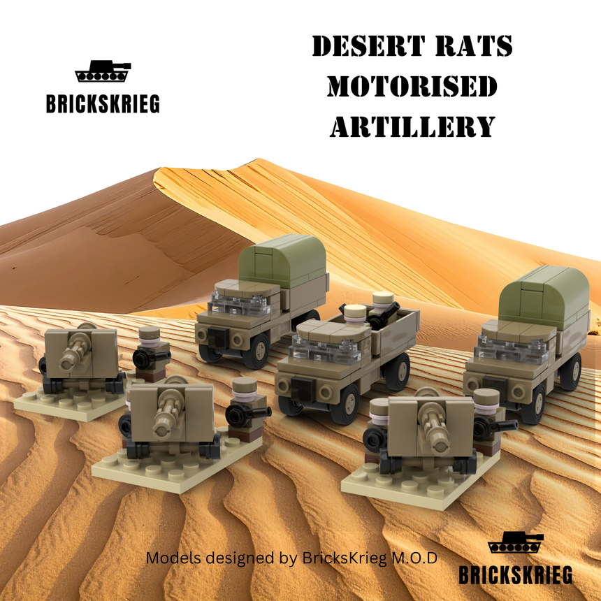 British Desert Rat Motorised Artillery - Brickskrieg - BS-DRMA-01 (2)
