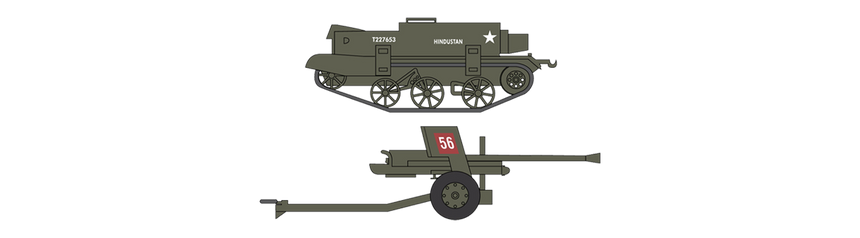A01309V Bren Gun Carrier & 6PDR Anti-Tank Gun