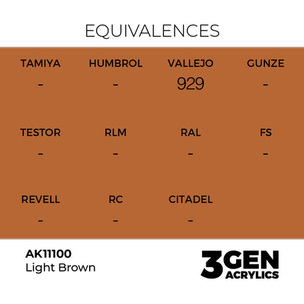 AK Interactive 3rd Generation - Light Brown 17 ml