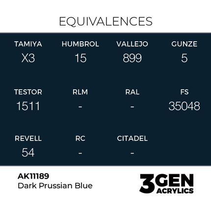 AK Interactive 3rd Generation - Dark Prussian Blue 17 ml