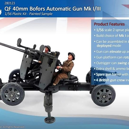 280123 - British 40mm Bofors Automatic Gun Mk I/III