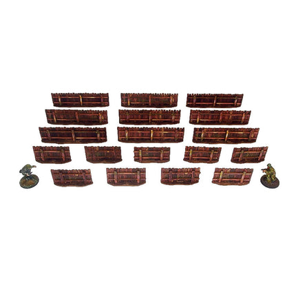WW2 Ostfront Village Low Fence (vorbemalt) - Warlord Games - H00241 (2)