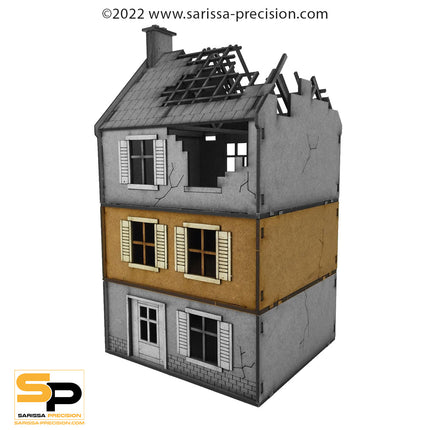 Destroyed Small House (28mm)