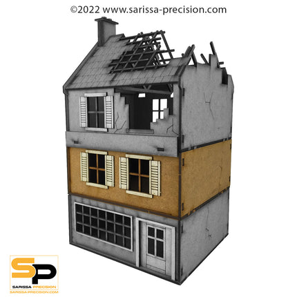 Destroyed Small Shop (28mm)